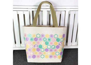China Customized Cotton Canvas Tote Bag , Organic Cotton Tote Bags Plain Woven Fabric supplier