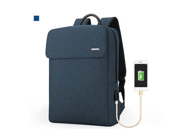 China Business Large Capacity USB Laptop Backpack Bag , Anti Theft Backpack With USB Charger , Travel Backpack supplier