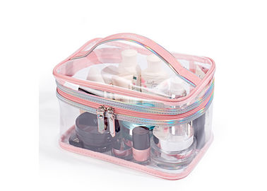 China Easy Carrying Clear Cosmetic Bags For Travel Fashionable Design OEM Service supplier