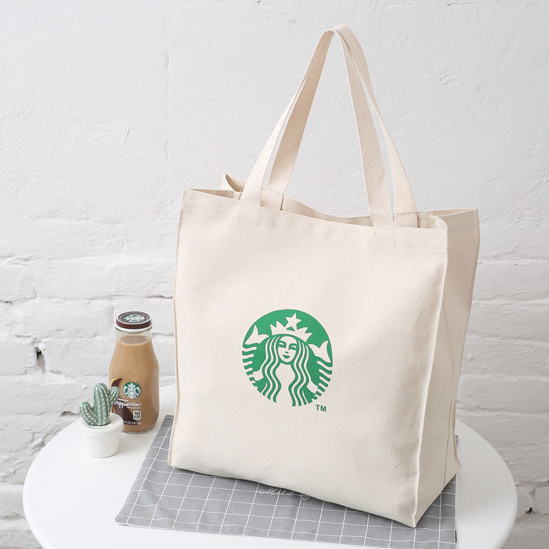 Recycle Shopping Canvas Bag Blank Organic Logo Digital Printed Cotton Canvas