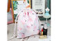 Promotional Drawstring Makeup Pouch / Cosmetic Toiletry Bag Beauty With Satin Printed supplier