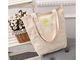 Stylish Reusable Canvas Shopping Bags Natural Fabric OEM / ODM Service supplier