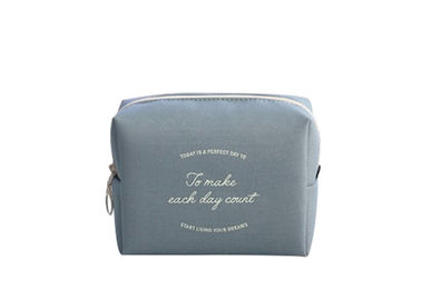 China High Density PU Coating Travel Cosmetic Bags Plain Rectangle Water Resistant supplier