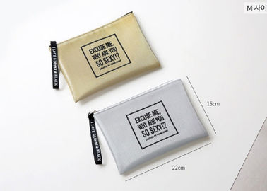 China Classic Multi - Purpose Travel Cosmetic Bag Gold / Silver / Black Color supplier