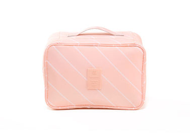 China Women Travel Underwear Organizer / Makeup Bag With Different Compartments supplier