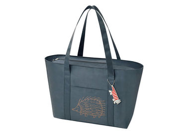 China Dark Grey Canvas Tote Bags 420D Polyester Fabri Convenient Single Shoulder Bag supplier