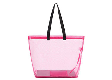 China Waterproof Polyester Shopping Bag , Mesh Tote Bags High Performance With Mesh Pouch supplier