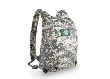 China Full Printing Military Style Backpack , Outdoor Shoulder Bag Velcro Seal Design supplier