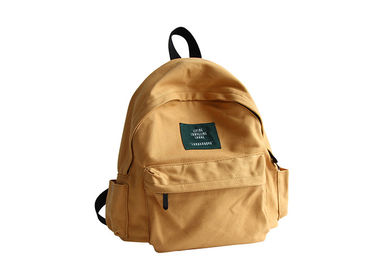 China Smart Unisex Canvas Backpack Rucksack , Cotton Backpack , Durable Backpack supplier