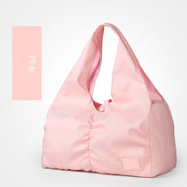 China Multi Purpose Canvas Tote Bags Dry Wet Separation With Zipper And Pockets supplier