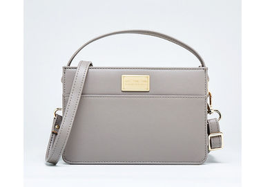 China Khaki Small Crossbody Bag Fashion Design , Pu Leather Ladies Shoulder Bags supplier