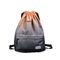 Easy Carrying Drawstring Gym Backpack , Waterproof Sports Backpack Leaf Blade Pattern supplier