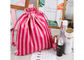Promotional Drawstring Makeup Pouch / Cosmetic Toiletry Bag Beauty With Satin Printed supplier