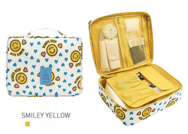 Multi Functional Travel Cosmetic Bags Waterproof Polyester With PU Coating supplier