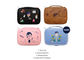 Fashionable Printed Travel Cosmetic Bags Colorful With Multiple Pockets supplier
