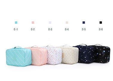 Women Travel Underwear Organizer / Makeup Bag With Different Compartments supplier