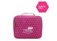 Fashion Custom Square Makeup Toiletry Bags With Large Storage Mesh Pockets supplier