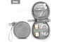 New Design Mini Leather Earphone Wire Storage Bag , Coins Organizer Bag supplier