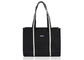 4 Colors Canvas Tote Bags Customized Reusable Striped PP Webbing Lightweight supplier