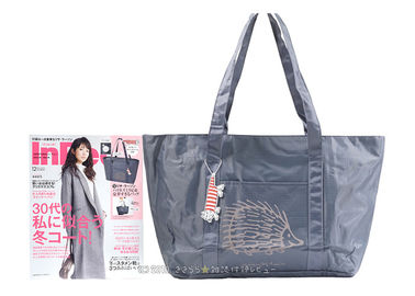 Dark Grey Canvas Tote Bags 420D Polyester Fabri Convenient Single Shoulder Bag supplier