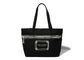 Reusable Black Canvas Tote Bags Stylish Promotional Gift With Company Logo supplier