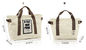 Cotton Canvas Tote Bags Women Sublimation Printed For Promotion Couples 2 Sets Of Bags supplier