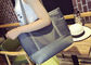Fashionable Canvas Tote Bags Custom Made Wear Resistant With Zippered Pocket supplier