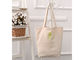 Stylish Reusable Canvas Shopping Bags Natural Fabric OEM / ODM Service supplier