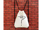 Cotton Personalised Drawstring Bag , Canvas Drawstring Bags Silk Printing supplier