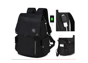 High Quality New Arrival Trend Casual Men Backpack All Black Backbag for Sale supplier