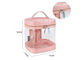 Light Weight Transparent Pvc Bag 16x18x14CM Size With Clear Zipper And Mirror supplier