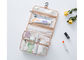 Fold Up Bathroom Toiletry Bag , Clear Hanging Bags With Larger Capacity supplier