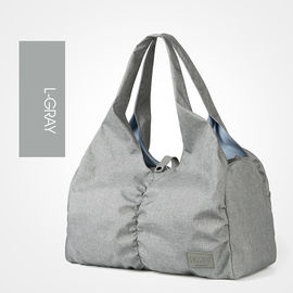 Multi Purpose Canvas Tote Bags Dry Wet Separation With Zipper And Pockets supplier