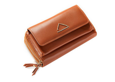 Solid Color Diagonal Shoulder Bag Mini Wallet With Fashion Triangle Hardware supplier