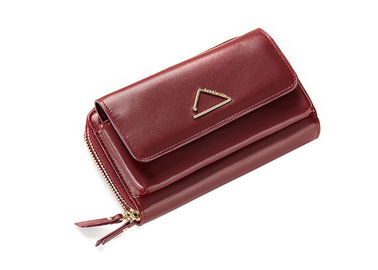 Solid Color Diagonal Shoulder Bag Mini Wallet With Fashion Triangle Hardware supplier