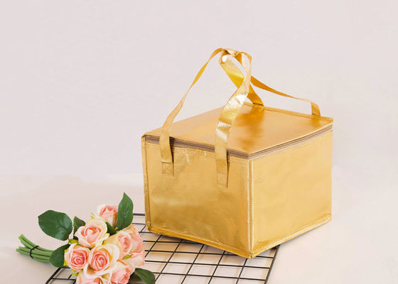 Customized Logo Thermal Cooler Bag , Insulated Lunch Bag With Containers Non Woven Material