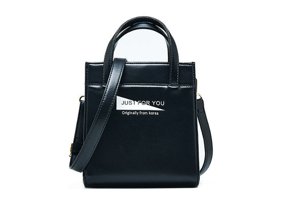 Crazy Horse Vintage Pu Leather Tote Bag 19 * 18 * 6cm With Long Shoulder Strap